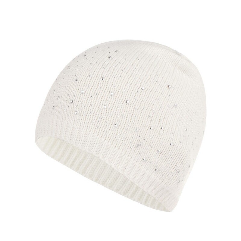 Winter Warm Knitted Crochet Wool Hat White Hats