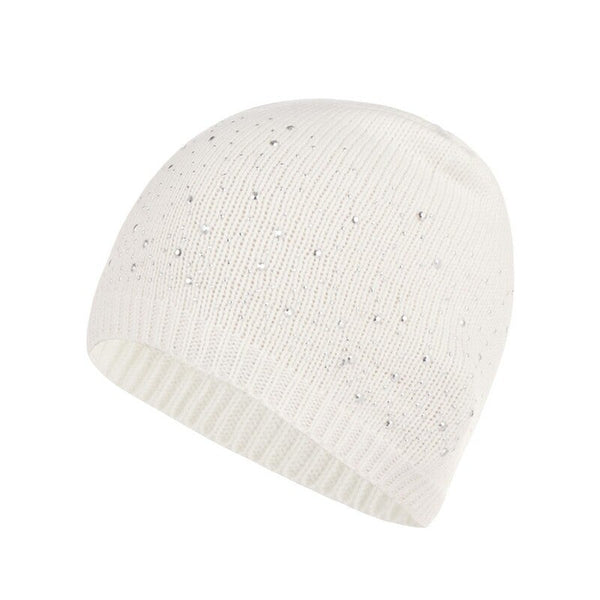 Winter Warm Knitted Crochet Wool Hat White Hats