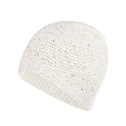 Winter Warm Knitted Crochet Wool Hat White Hats