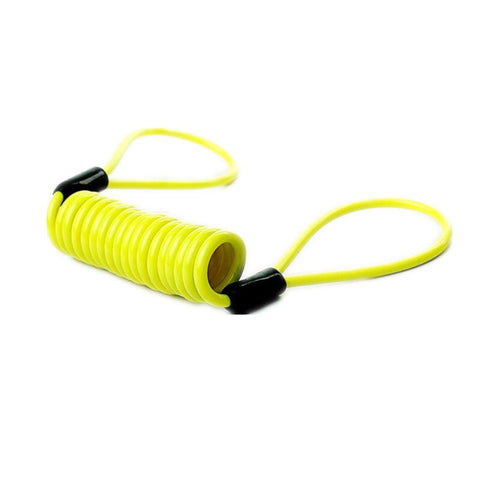 Wire Rope Spring Retractable Colorful Rubber Coating Portable Safety Elastic Motorcycle Helmet Anti Theft 1.2Meter