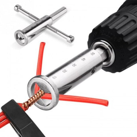 Wire Twisting Tool Wires Stripper Cable Connector Power Drill Driver Silver Wire & Cable Connectors
