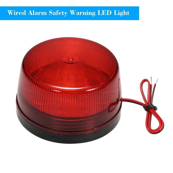 Alarm Systems Wired Alarm Strobe Signal Safety Warning Led Light Red