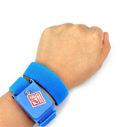 Wireless Anti Static Wrist Strap Band Blue