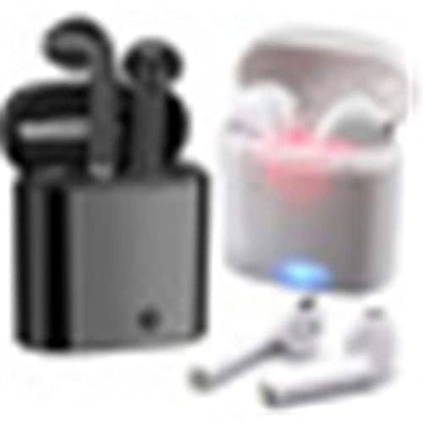 Wireless Bluetooth Earphones Mini Stereo Bass Sport Headset With Chargin White Earbuds