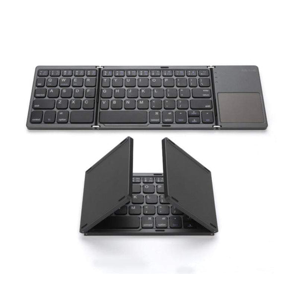 Computer Keyboards Wireless Bluetooth Folding Mini Foldable Portable Bt With Touchpad Rechargeable Li Ion Battery Keyboards & Keypads