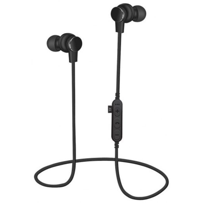 Wireless Bluetooth Headset Stereo Headphones Earbuds With Mic Tf Card Slot Black Headsets
