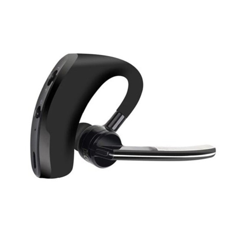 Wireless Bluetooth Headset With Microphone 1 Call Hands Free Driving Jet Black Headsets