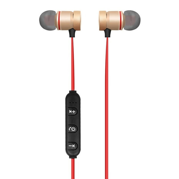 Wireless Bt 4.1 Outdoor Sport In Ear Earphone Golden Headsets