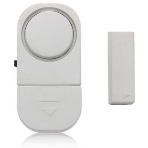 Wireless Burglar Alarm Security Entrance Indoor Door Window System Magnetic Sensor White