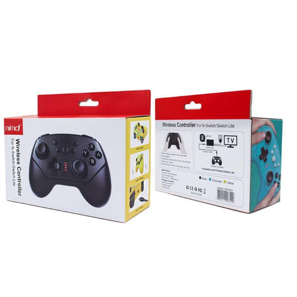 Wireless Controller For Switch Pro With Adjustable Vibration Black
