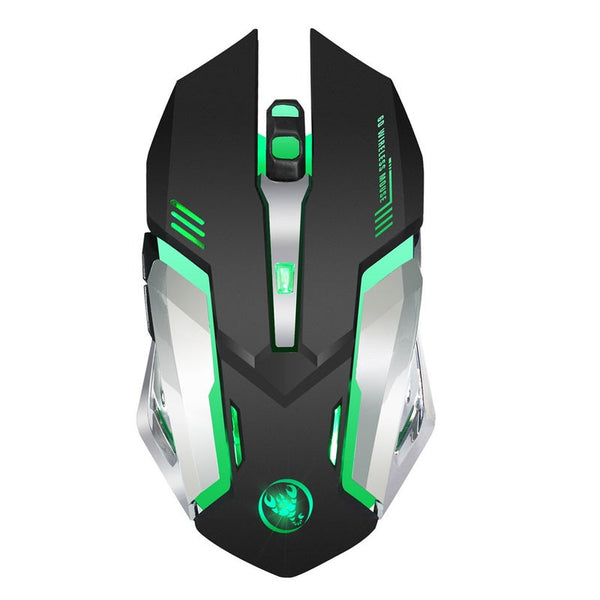 Wireless Gaming Mouse 2400Dpi Rechargeable 7 Color Backlit 2.4G 10 Meters Transmission Distance Mice Trackballs & Touchpads
