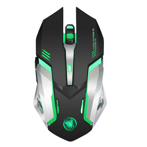Wireless Gaming Mouse 2400Dpi Rechargeable 7 Color Backlit 2.4G 10 Meters Transmission Distance