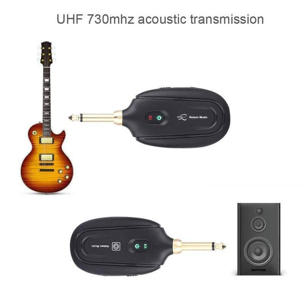 Guitar Accessories Wireless System Electric Guitars Transmitter And Receiver Set Built In Rechargeable Battery 30M Transmission Range