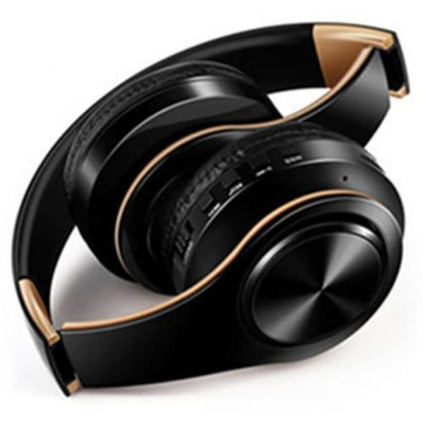 Wireless Headphones Bluetooth Headset Earbuds With Microphone For Mobile Music Gold