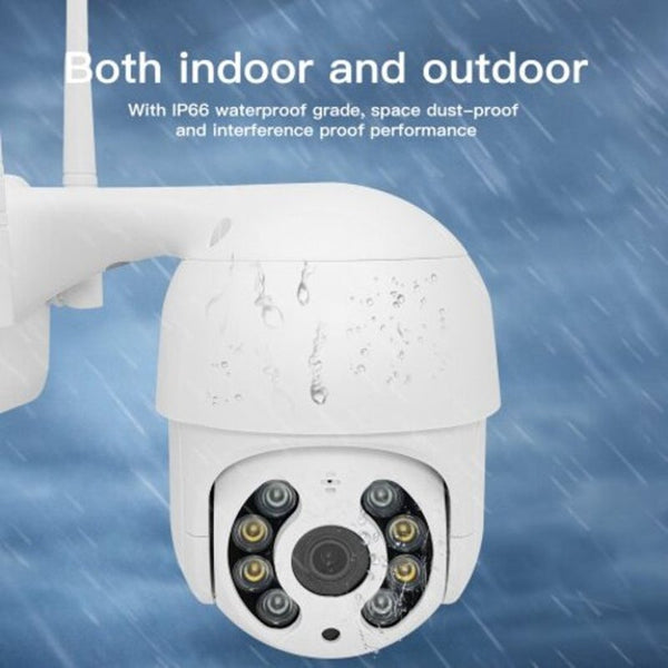 Wireless Ip Camera Wifi Motion Detection Sd Card Dual Light Waterproof Surveillance Cctv Only No Adapter Security Cameras