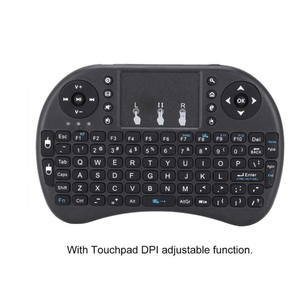 Computer Keyboards Wireless With Touchpad Mouse And Multimedia Keys 2.4Ghz Usb Rechargeable Handheld Remote Control For Pc Htpc X Box Android Tv Smart