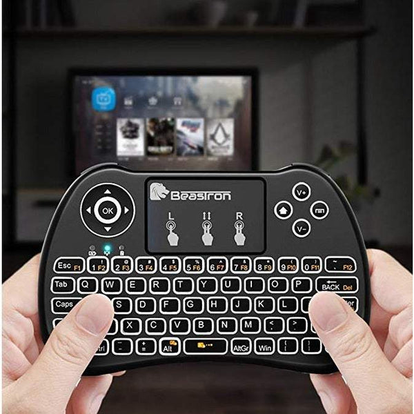 Computer Keyboards Wireless With Touchpad Mouse And Multimedia Keys 2.4Ghz Usb Rechargeable Handheld Remote Control For Pc Htpc X Box Android Tv Smart