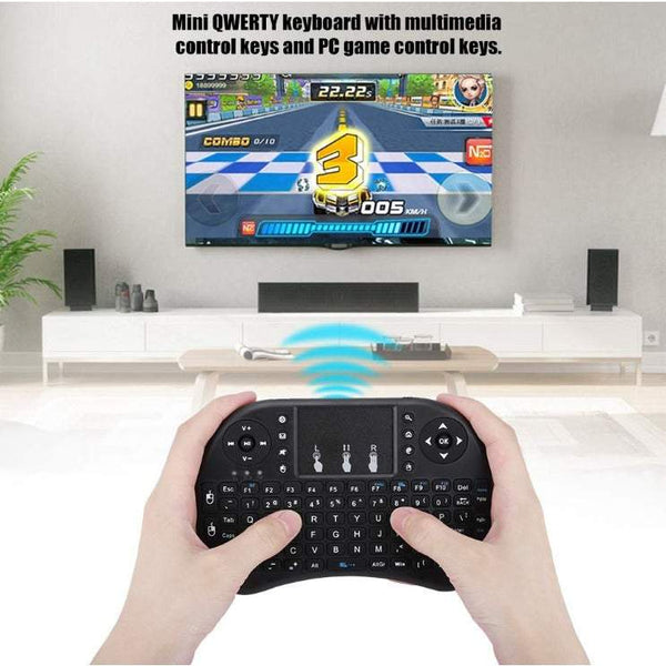 Computer Keyboards Wireless With Touchpad Mouse And Multimedia Keys 2.4Ghz Usb Rechargeable Handheld Remote Control For Pc Htpc X Box Android Tv Smart