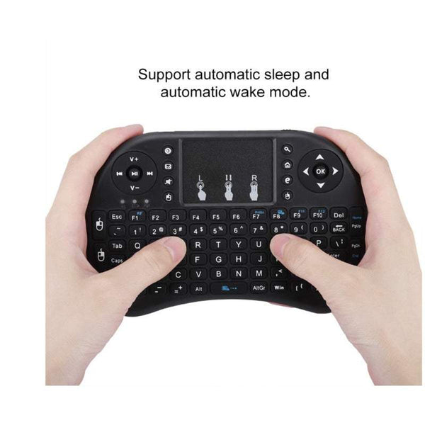 Computer Keyboards Wireless With Touchpad Mouse And Multimedia Keys 2.4Ghz Usb Rechargeable Handheld Remote Control For Pc Htpc X Box Android Tv Smart