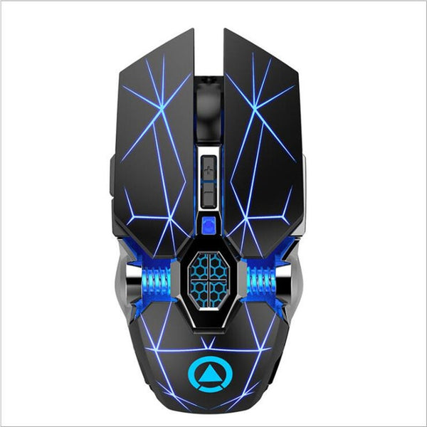 Rechargeable Wireless Silent Gaming Mouse 1600 Dpi Led Backlit 2.4G 7 Keys Mice Trackballs & Touchpads