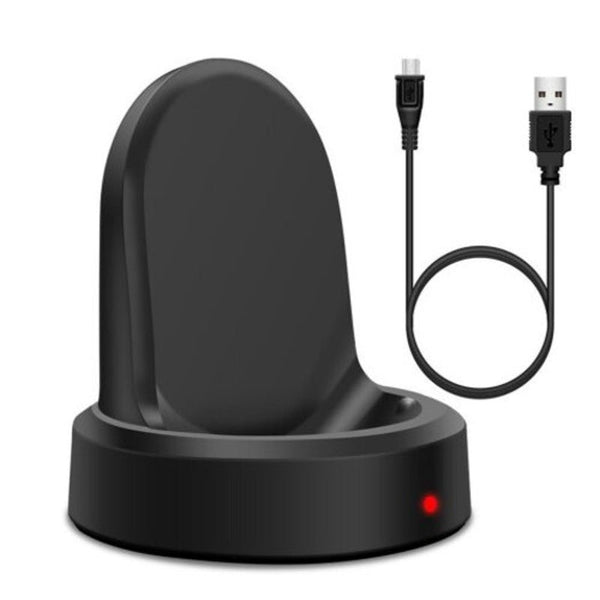 Wireless Stand Charging Charger Dock For Samsung Galaxy Gear S3 Classic / Frontier Black Chargers & Docking Stations