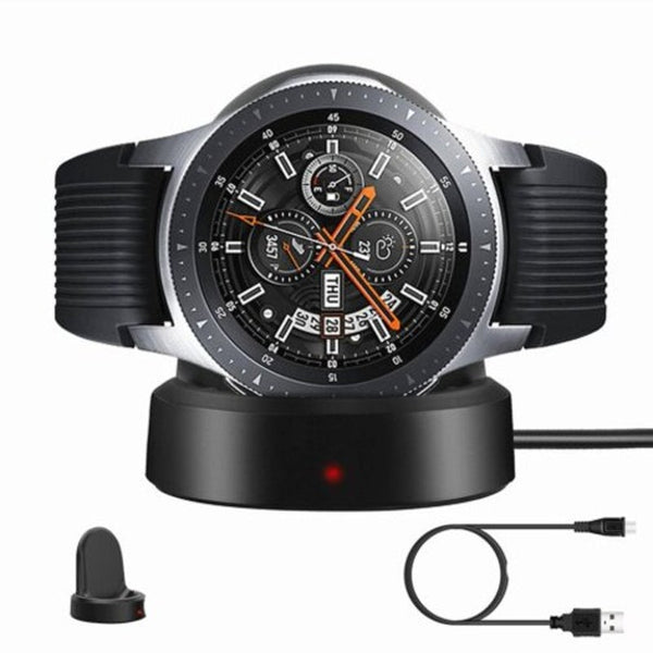 Wireless Stand Charging Charger Dock For Samsung Galaxy Watch 46Mm / 42Mm Active Black Chargers & Docking Stations