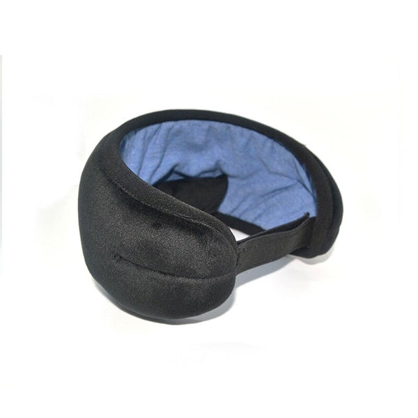 Wireless Stereo Bt Earphone Sleep Mask Soft Earphones Support Handsfree Sleeping Eye Black