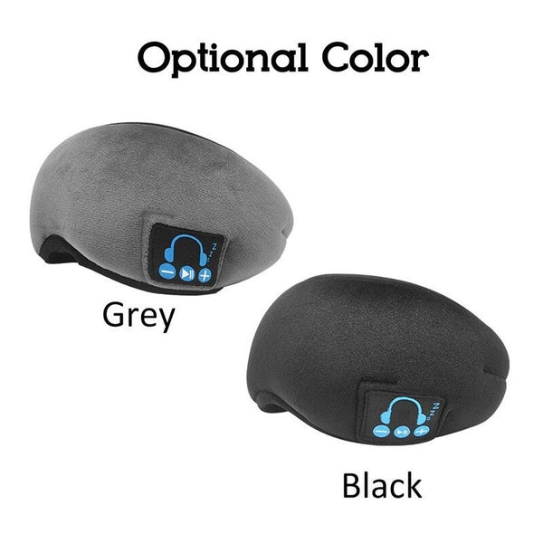 Wireless Stereo Bt Earphone Sleep Mask Soft Earphones Support Handsfree Sleeping Eye Black Eye Masks