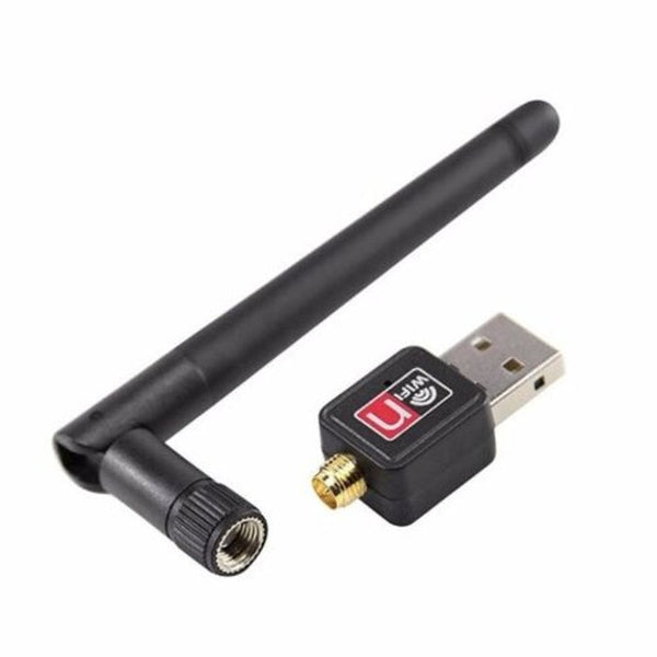 Wireless Wifi Adapter 300 Mbps 20Dbm Antenna Usb Receiver Network Card Black Usb Wi Fi Adapters/Dongles