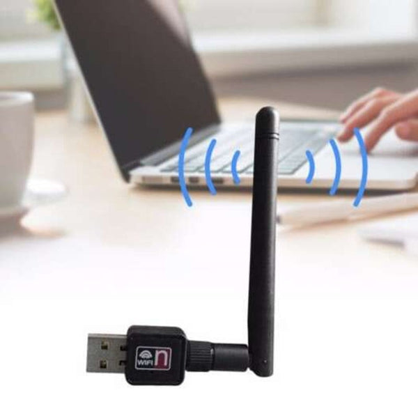 Wireless Wifi Adapter 300 Mbps 20Dbm Antenna Usb Receiver Network Card Black Usb Wi Fi Adapters/Dongles
