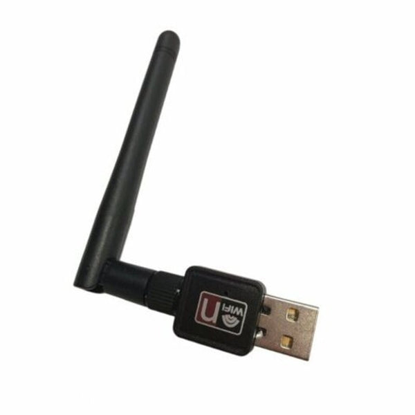 Wireless Wifi Adapter 300 Mbps 20Dbm Antenna Usb Receiver Network Card Black