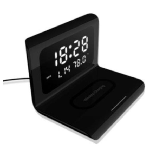Wireless Phone Chargers Desktop Alarm Clock 3 In 1 For Iphone Chargers & Cradles
