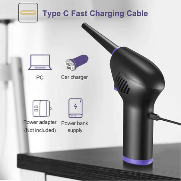 Wireless Usb Handheld Air Duster Blower For Pc Laptop Car Cleaning Equipment & Kits