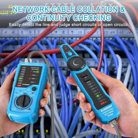 Mobile Phone Wire Tracer Rj11 Rj45 Cable Tester Finder Multi Function Toner Ethernet Lan Network Used For Management Telephone Line Continuity Check
