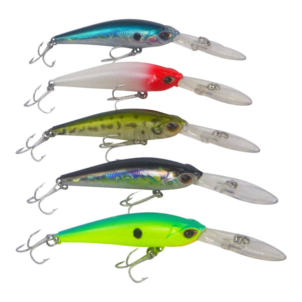 Finesse Wobbler Diving Lure Silver Mullet. 90Mm Baits & Lures