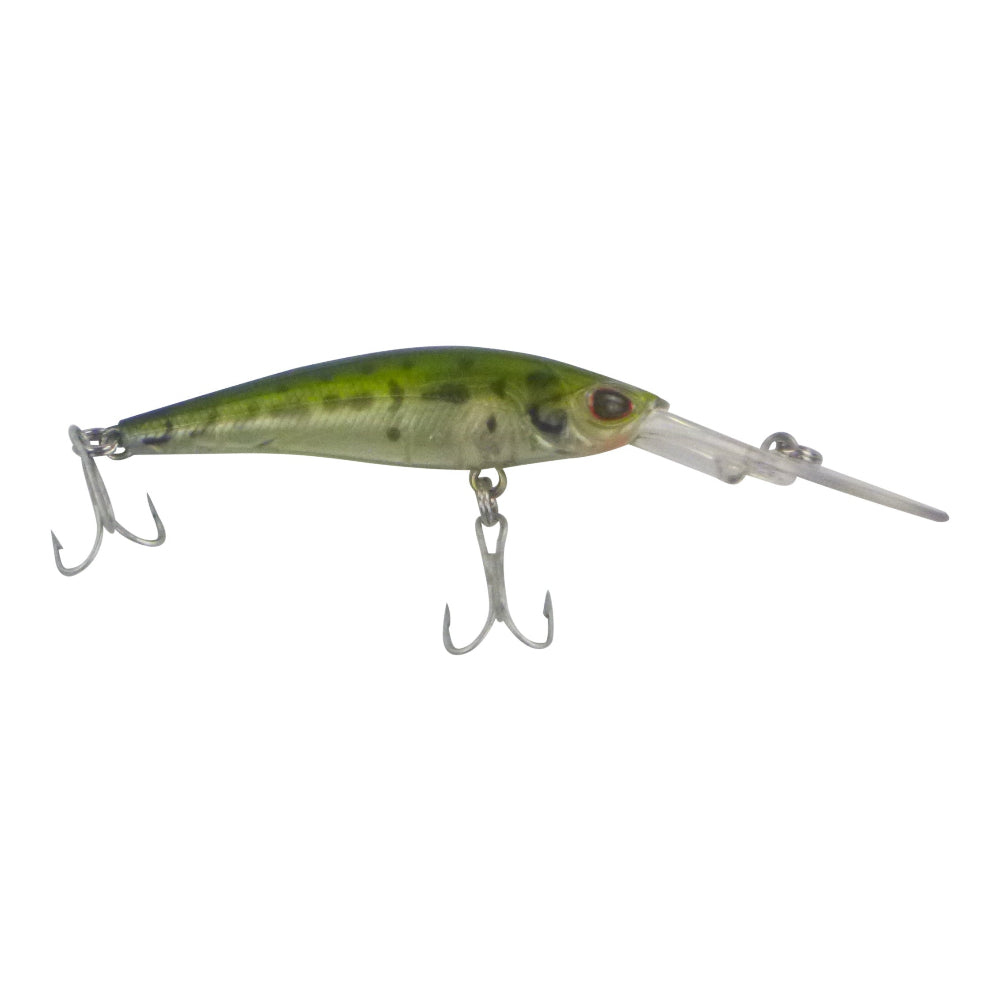 Finesse Wobbler Diving Lure Olive Camo 90Mm Baits & Lures