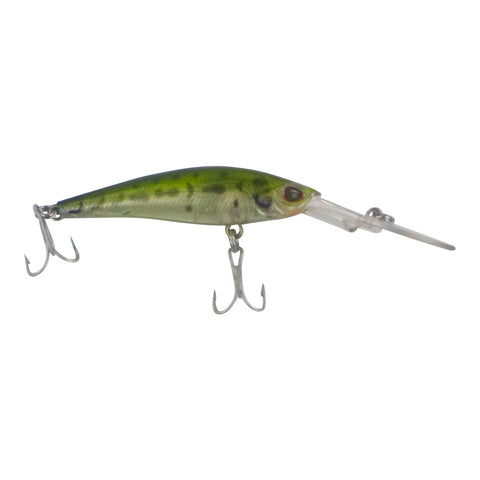 Finesse Wobbler Diving Lure Olive Camo 90Mm Baits & Lures