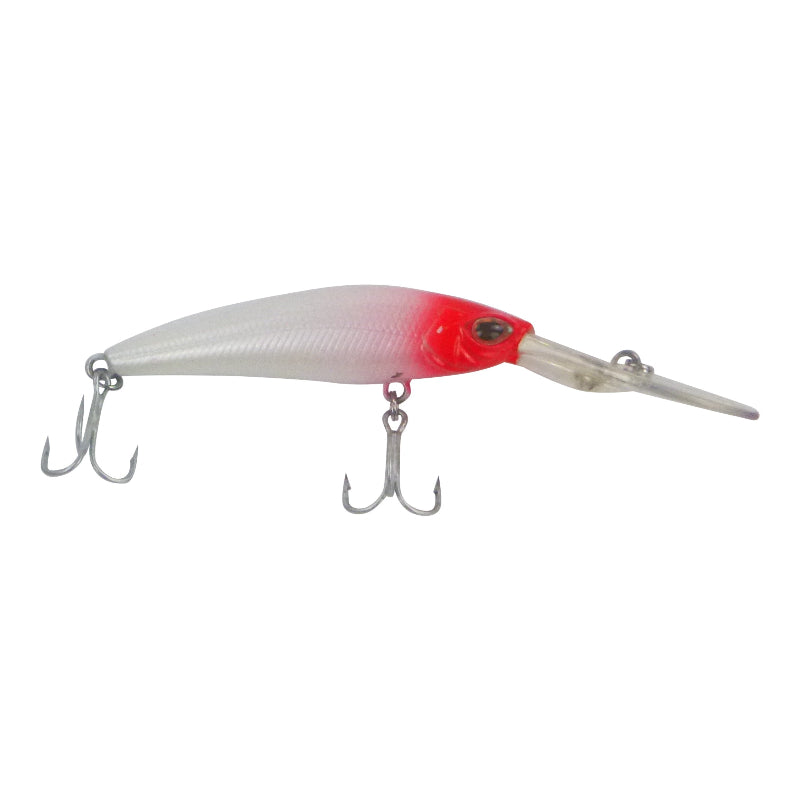 Finesse Wobbler Diving Lure Red Head 90Mm Baits & Lures
