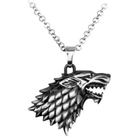 Veile Studios Wolf Head Style Alloy Necklace Gun Metal Necklaces & Pendants