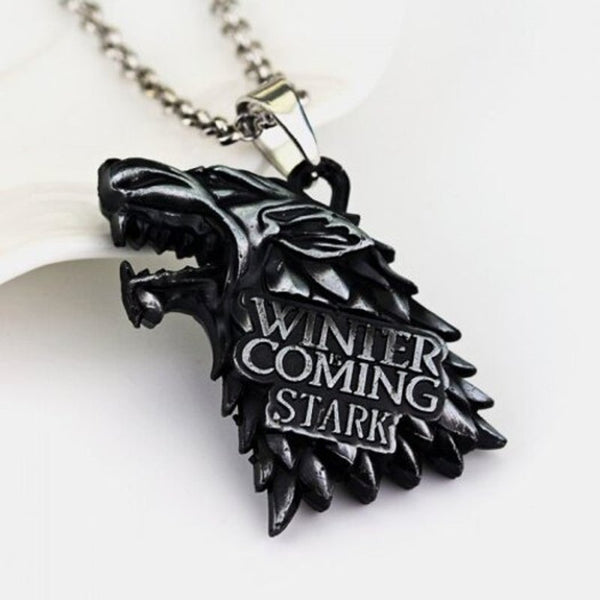 Veile Studios Wolf Head Style Alloy Necklace Gun Metal Necklaces & Pendants