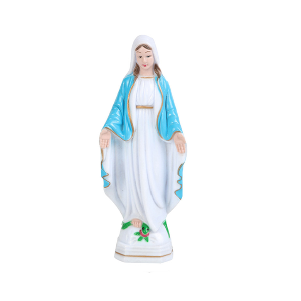 Woman Statue Classic Virgin Mary Our Lady Of Grace Figure Ornaments Luminous Art Sculptures & Figurines