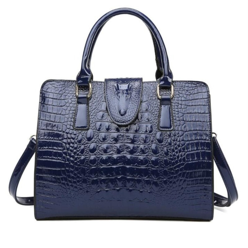 Women Pu Leisure Solid Crocodile Pattern Handbag Crossbody Bag Women's Bags & Handbags