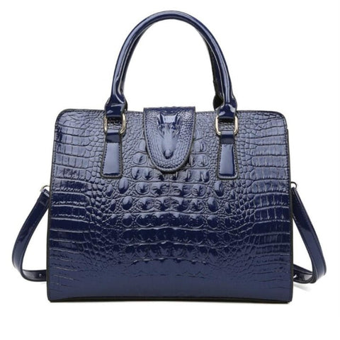 Women Pu Leisure Solid Crocodile Pattern Handbag Crossbody Bag Women's Bags & Handbags