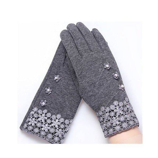 Women's Fashion Warm Winter Thick Gloves With Button Gloves & Mittens