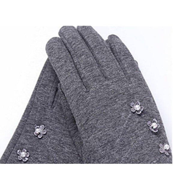 Women's Fashion Warm Winter Thick Gloves With Button Gloves & Mittens