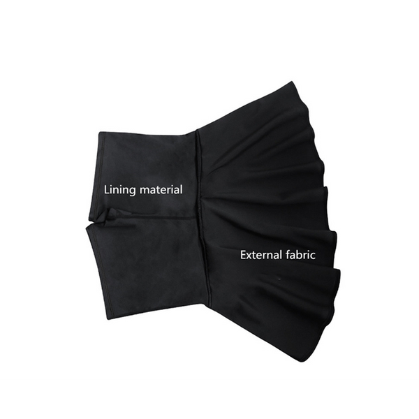 Women's Pleated Elastic Quick Drying Tennis Skirt With Shorts Running Skort Black Activewear Skirts & Skorts