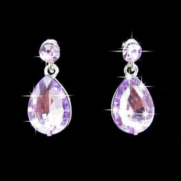 Veile Studios Women's Wedding Jewelry Sets Necklace Earrings Sky Blue Jewellery Sets