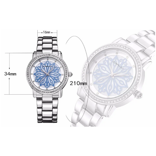 Veile Studios Women Bracelet Watch Quartz Ladies Casual Sport Wristwatch Blue Watches