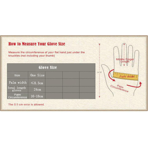 Women Fall Winter Warm Keeping Screen Touching Gloves Red Gloves & Mittens