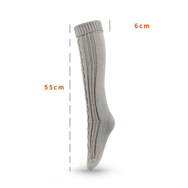 Women Knitted Knee High Socks Leg Warmers